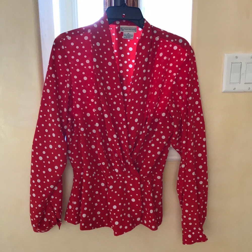Vintage Polka Dot Top